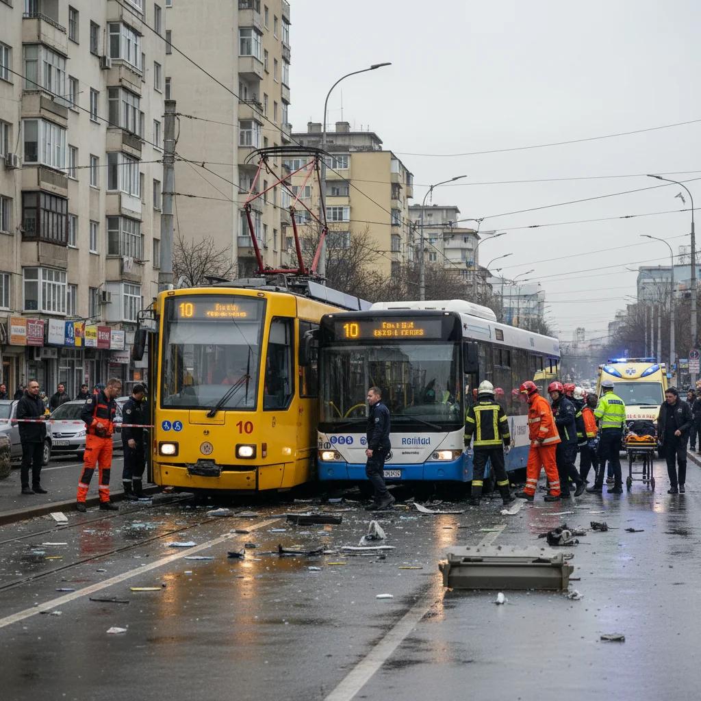 Accident grav STB: călător rănit pe Șoseaua Olteniței
