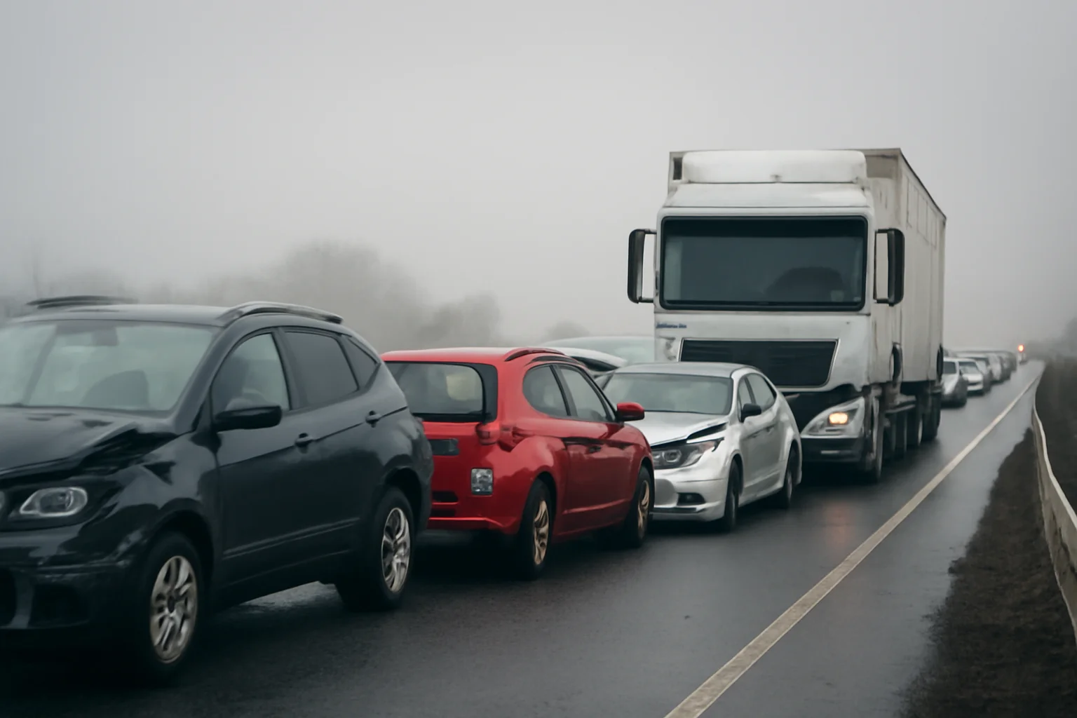 Accident în lanț cu 7 vehicule pe A2, sensul București-mare, deviază traficul și închide drumul spre litoral