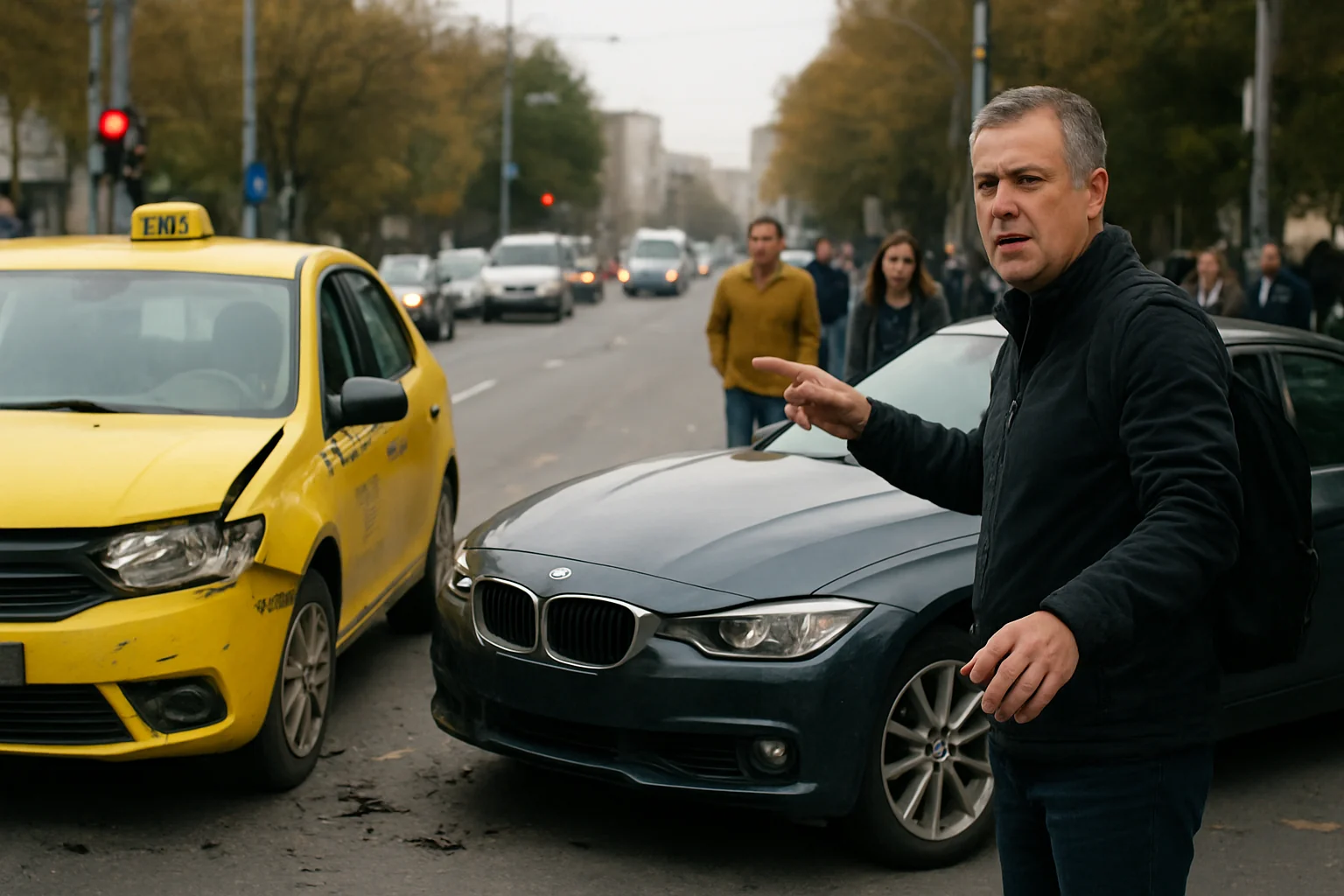 Accident pe Iuliu Maniu: Trafic blocat la Valea Cascadelor