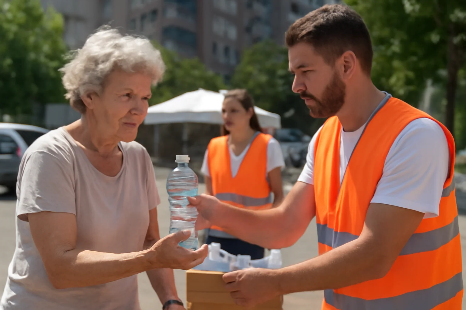 Ajutor şi Hidratare pentru Locuitorii Sectorului 3 pe Vreme Extrem de Calduroasă