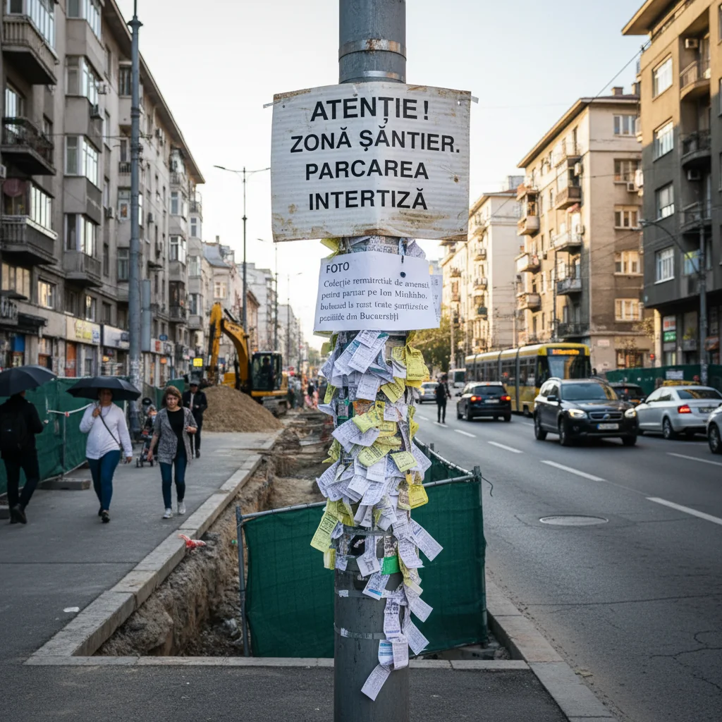 Amenzi pe Ion Mihalache: parcări și șantiere în București
