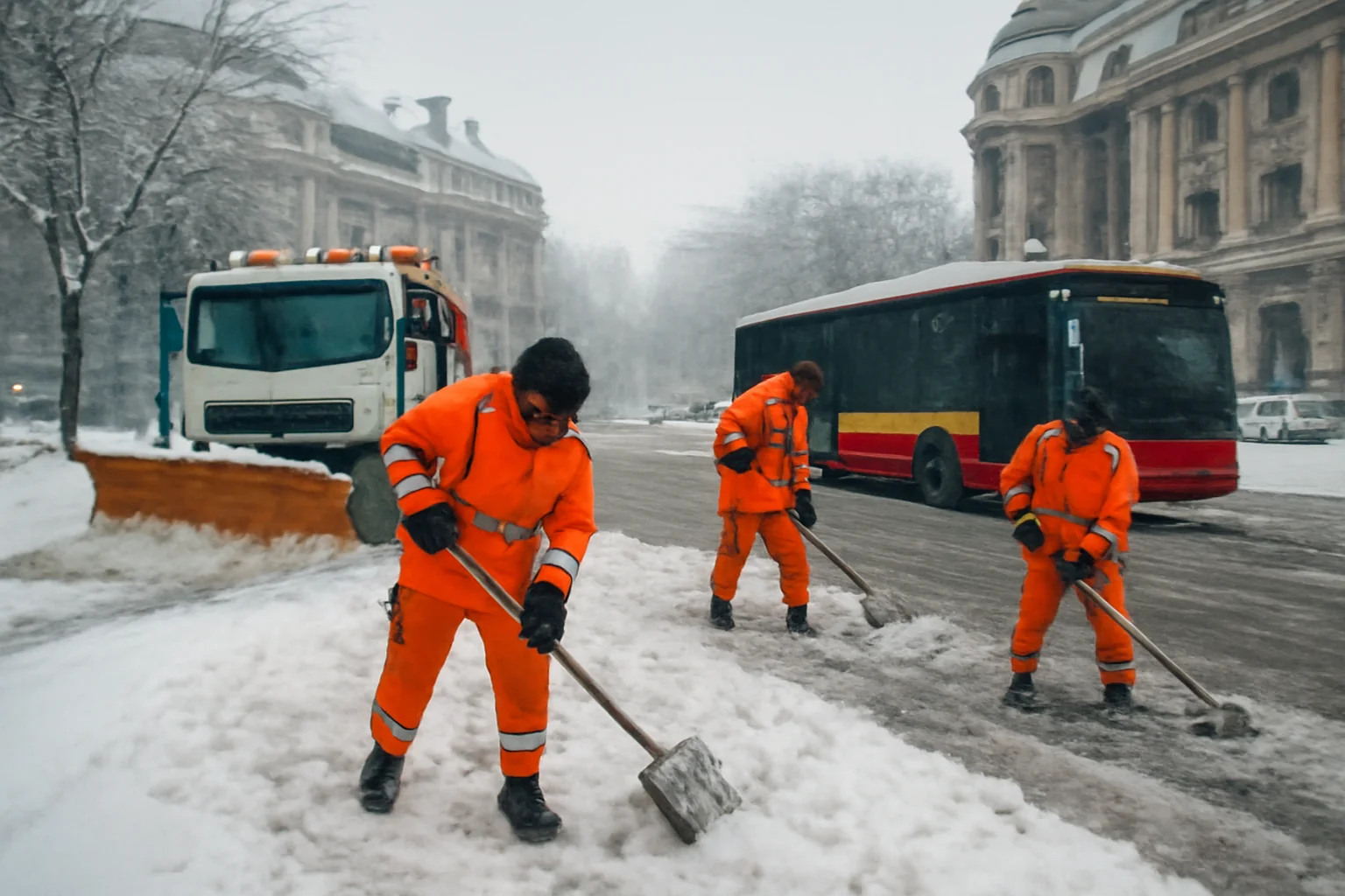 Autoritățile din București, de la primării la METROREX și STB, pregătite pentru condițiile meteo dificile.