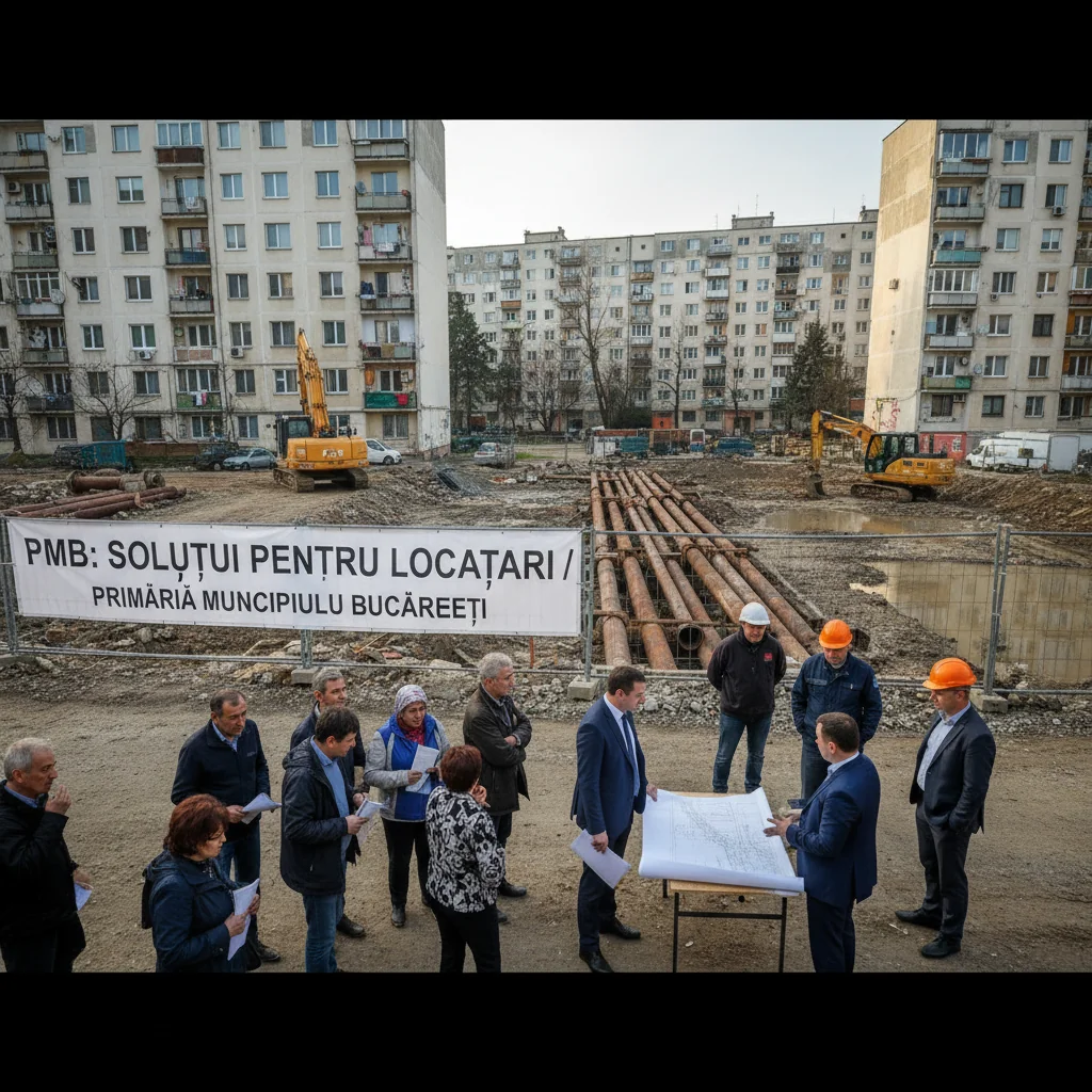 Bucureștenii amenințați cu evacuarea din cauza unui șantier