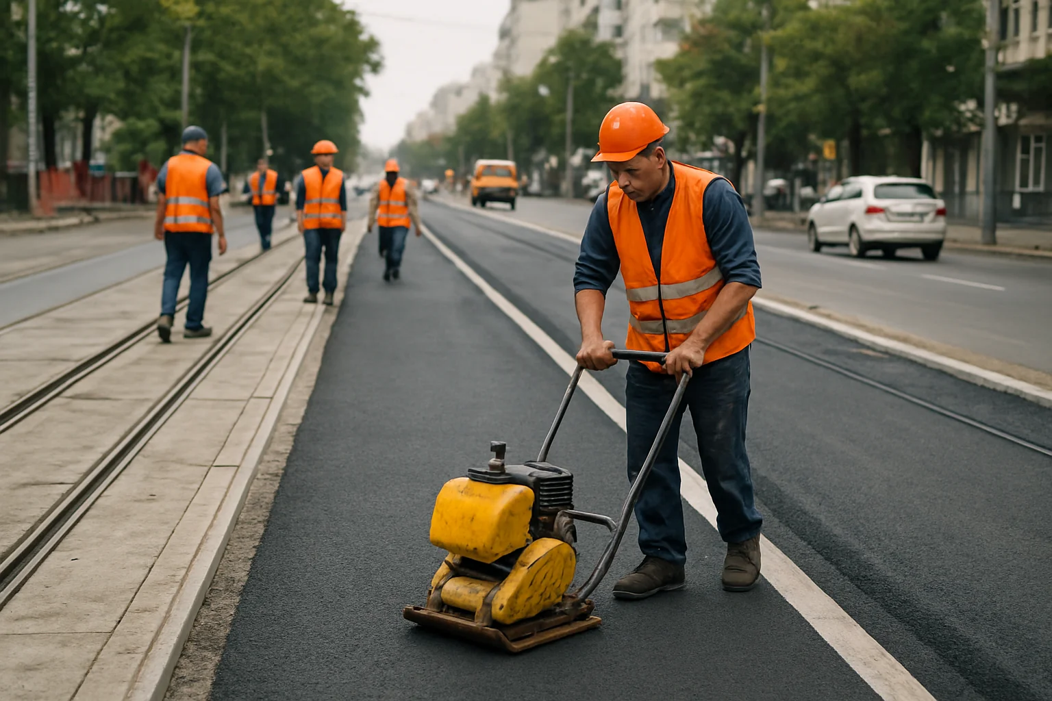 Bulevardul Chișinău: Banda unică STB pe șinele modernizate