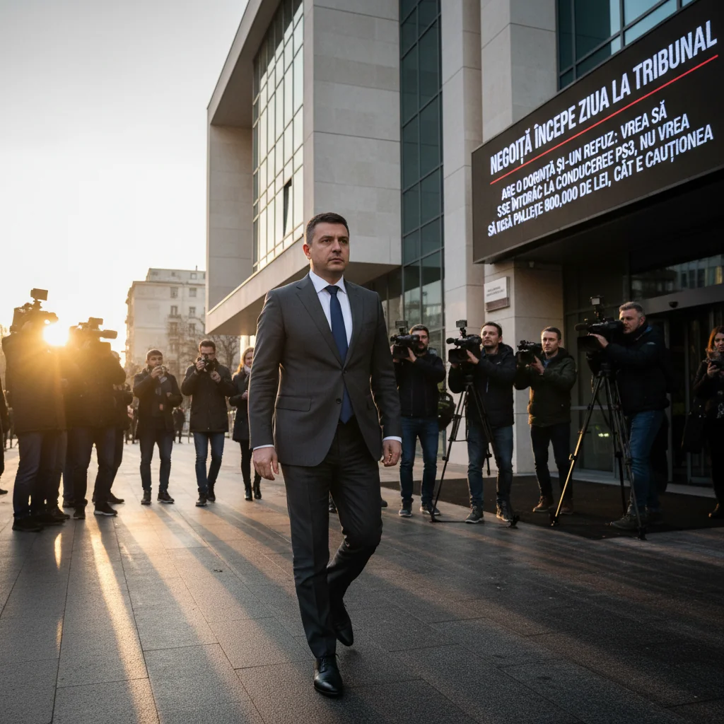 cere să revină la Primăria Sectorului 3, dar contestă cauțiunea de 800.000 lei