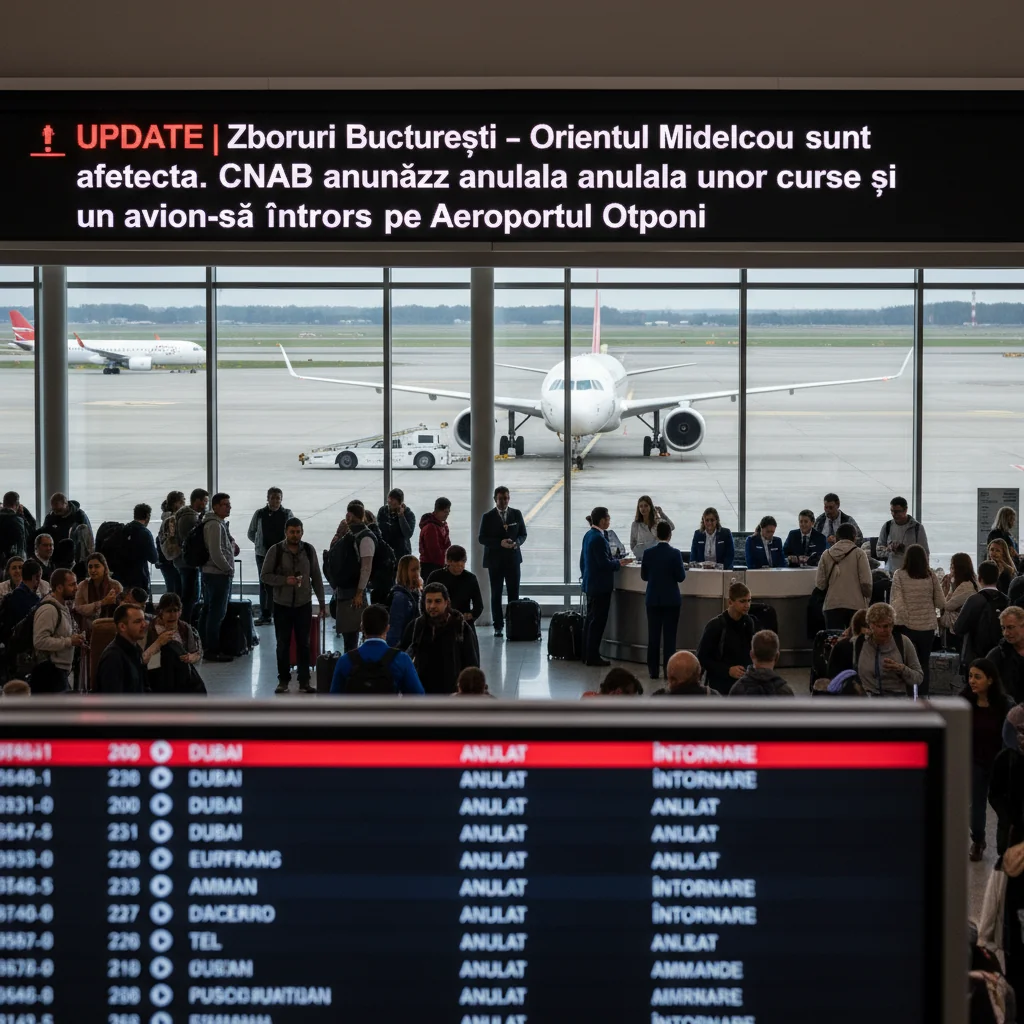 CNAB confirmă anulări și revenirea unui avion pe Otopeni