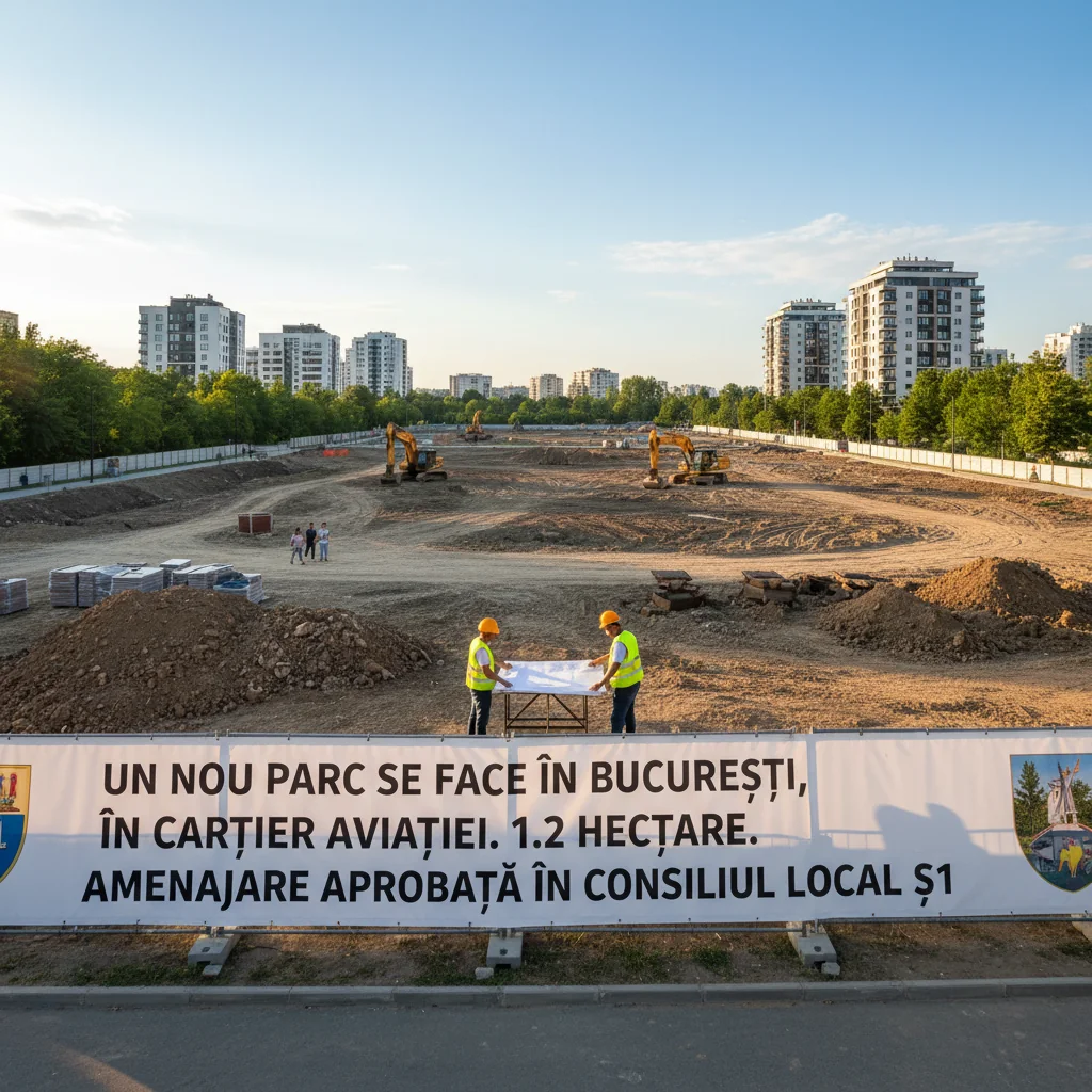 Consiliul Local Sector 1 dă undă verde unui parc de 1,2 hectare în Cartierul Aviației din București