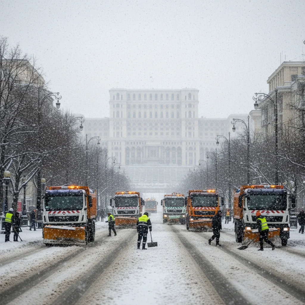 cum au mobilizat primăriile de sector utilajele și echipele de deszăpezire