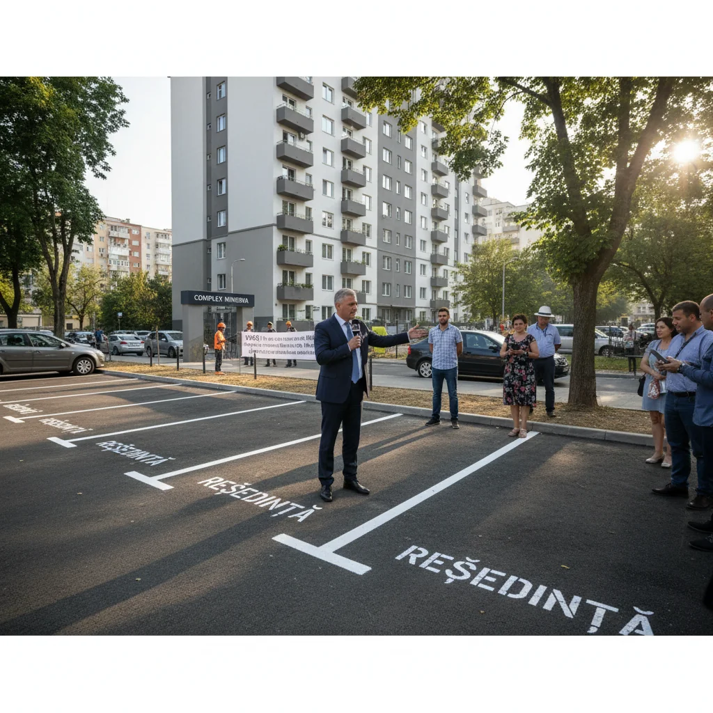 Locuri de parcare de reședință: 50 noi în zona Minerva