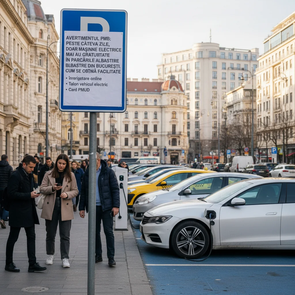 Mașinile electrice beneficiază de gratuitate în parcările din București