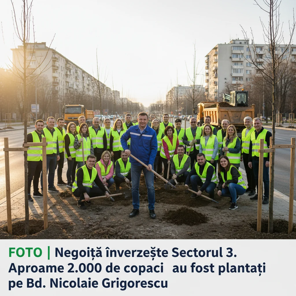 Negoiță plantează 2.000 de copaci în Sectorul 3