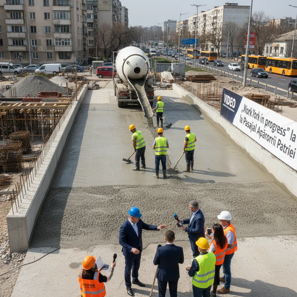 Pasajul Apărătorii Patriei: Progres în lucrările de asfaltare