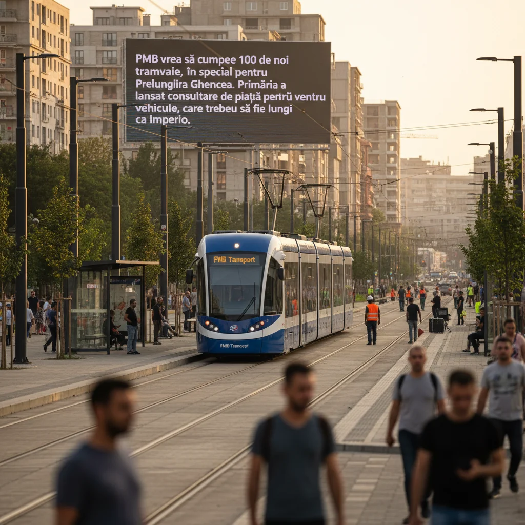 Primăria București vrea să achiziționeze 100 tramvaie noi
