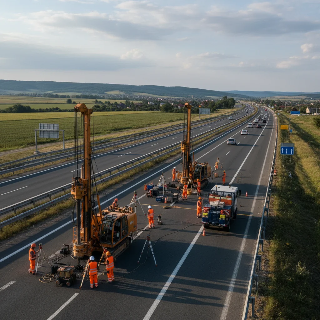 Restricții pe A1 București – Pitești din cauza forajelor timp de 4 zile