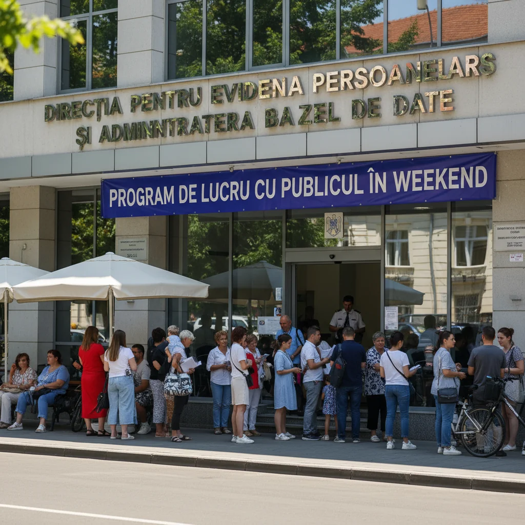Serviciile de evidență a persoanelor vor fi deschise pentru public în weekend