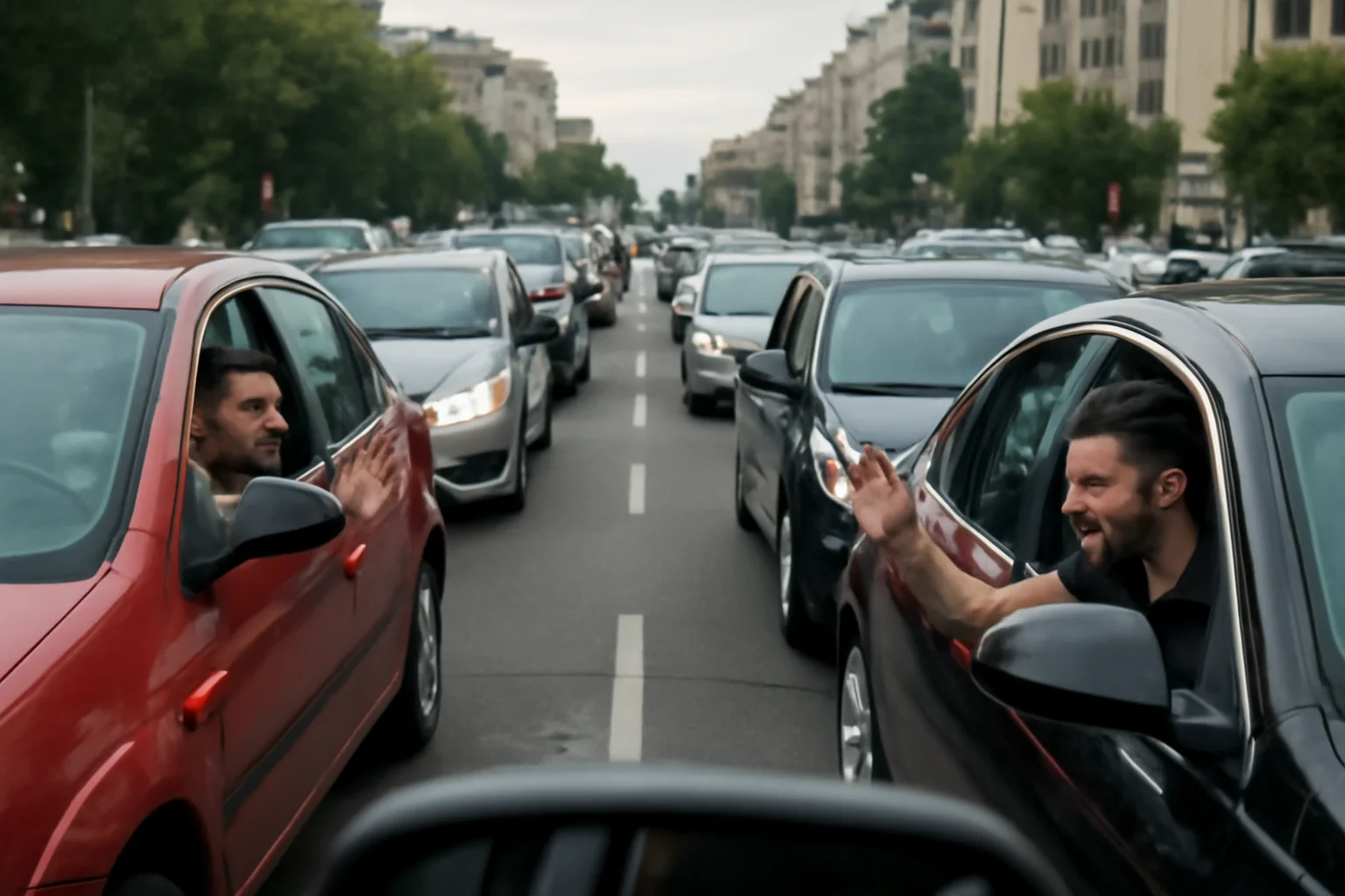 Șoferii din București fac haz de necaz despre ambuteiaje și măsura de fluidizare eșuată.