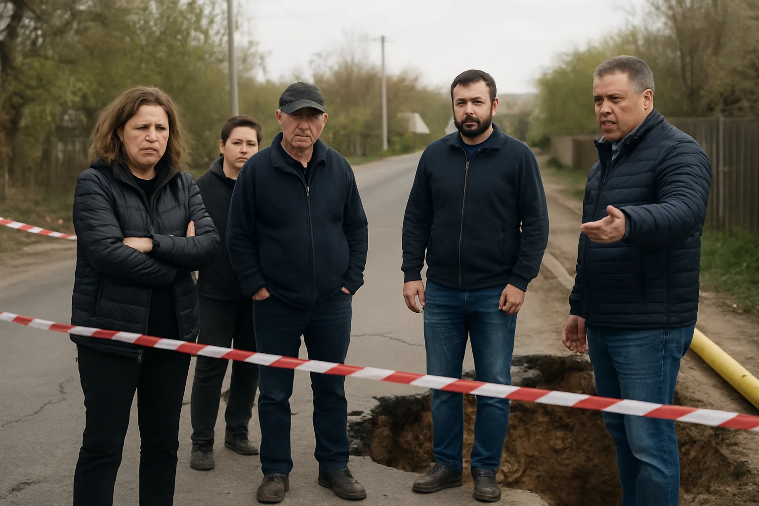 Strada Mircești se surpă din cauza devierilor pentru M6