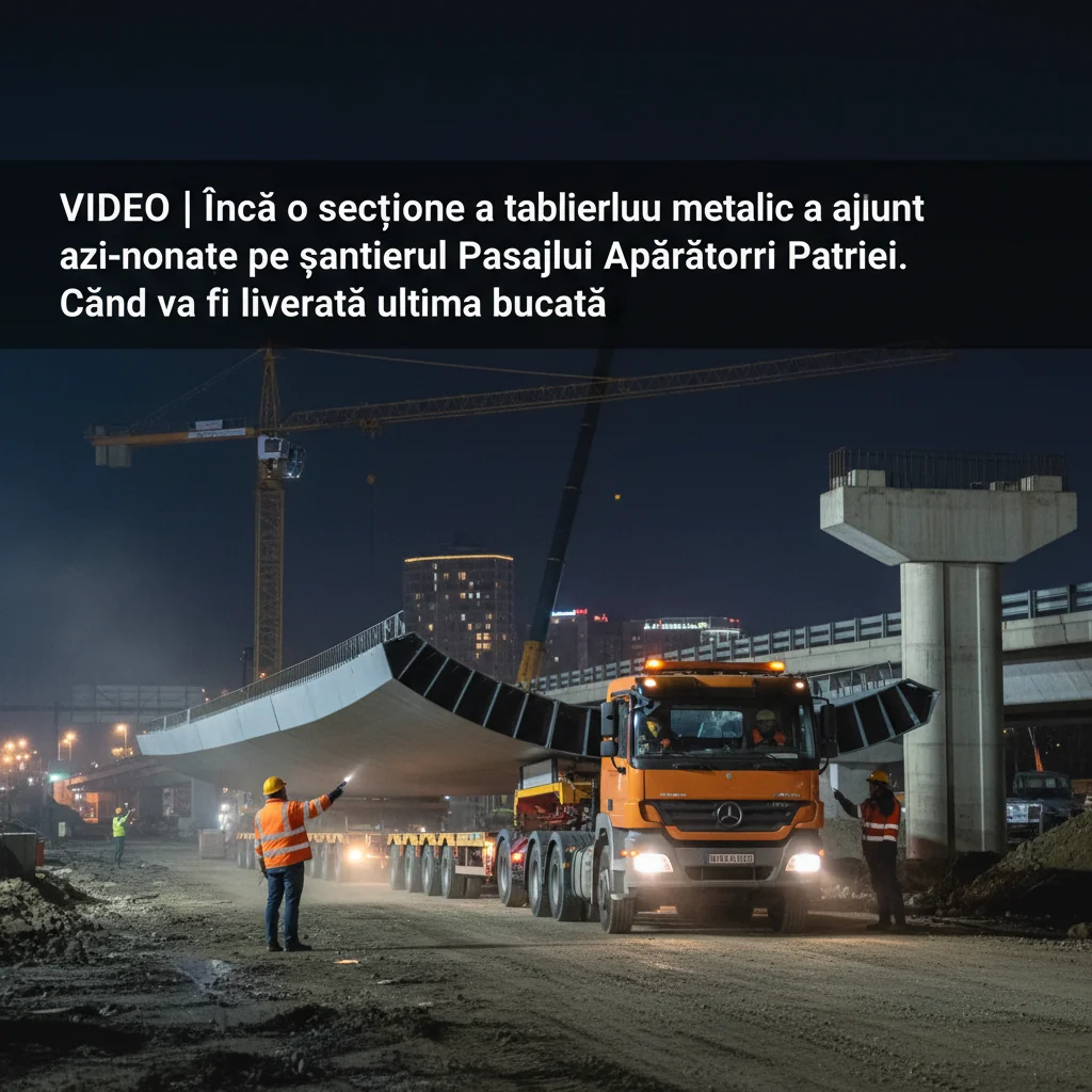 Tablier metalic pentru Pasajul Apărătorii Patriei, livrare finală