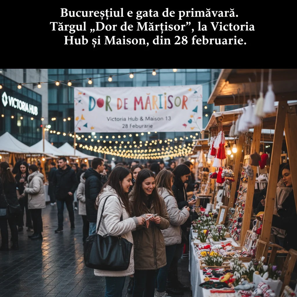 târgul Dor de Mărțișor revine din 28 februarie la Victoria Hub și Maison 13