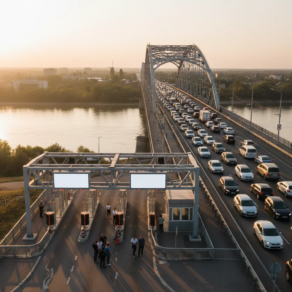 Taxa online la Podul Prieteniei Giurgiu-Ruse din vară