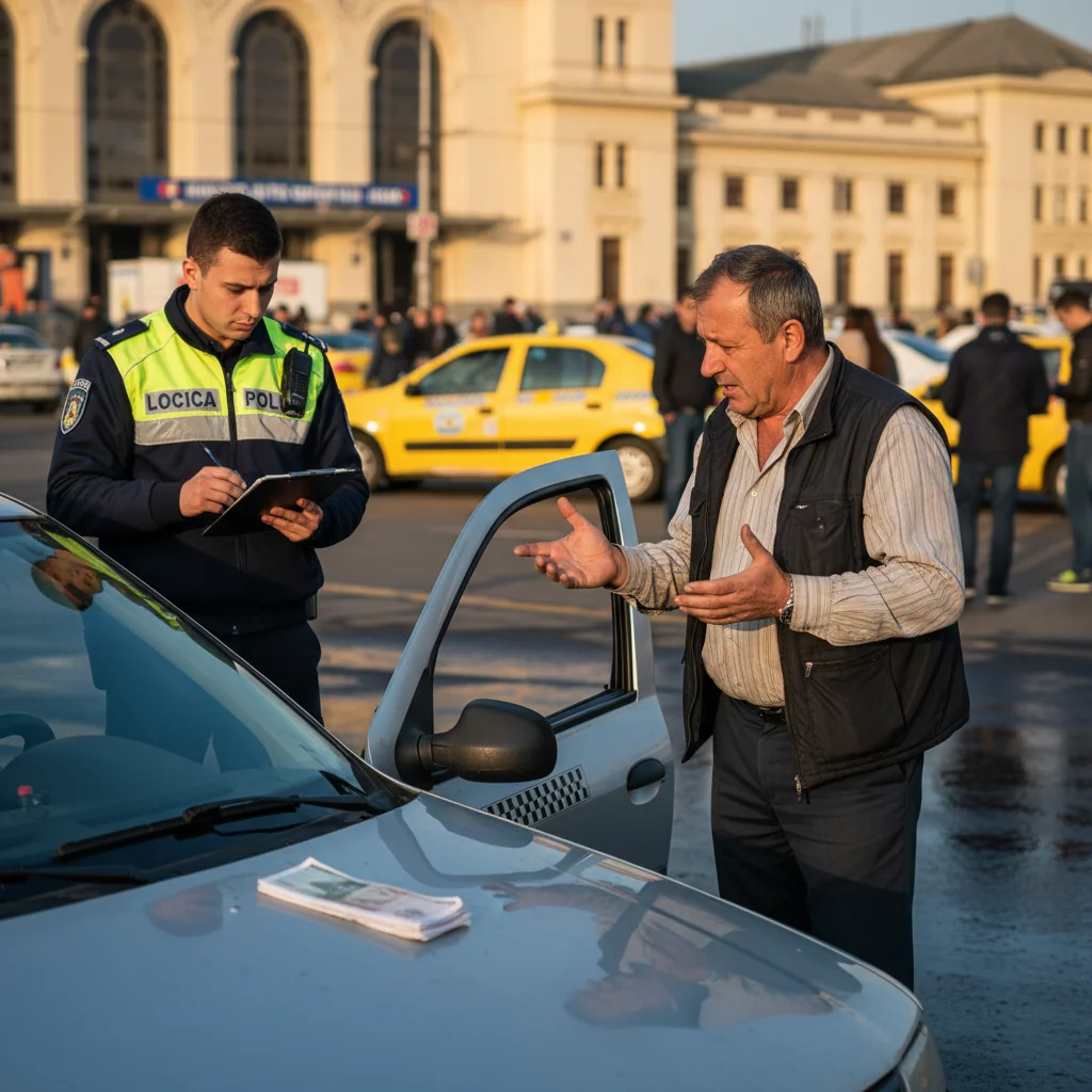 Taximetriști de la Gara de Nord, sancțiuni de 22.000 de lei