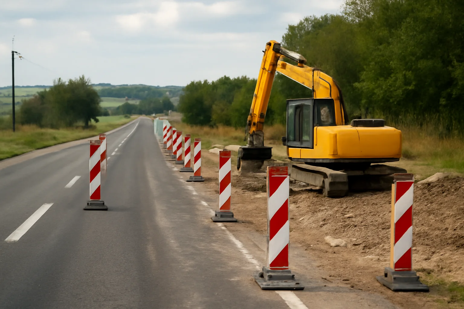 Trafic restricționat pe DN 7 la Dedulești până la sfârșitul anului pentru consolidare.