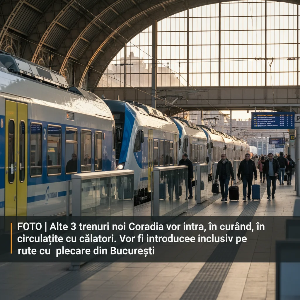 Trenuri noi Coradia vor circula curând din București