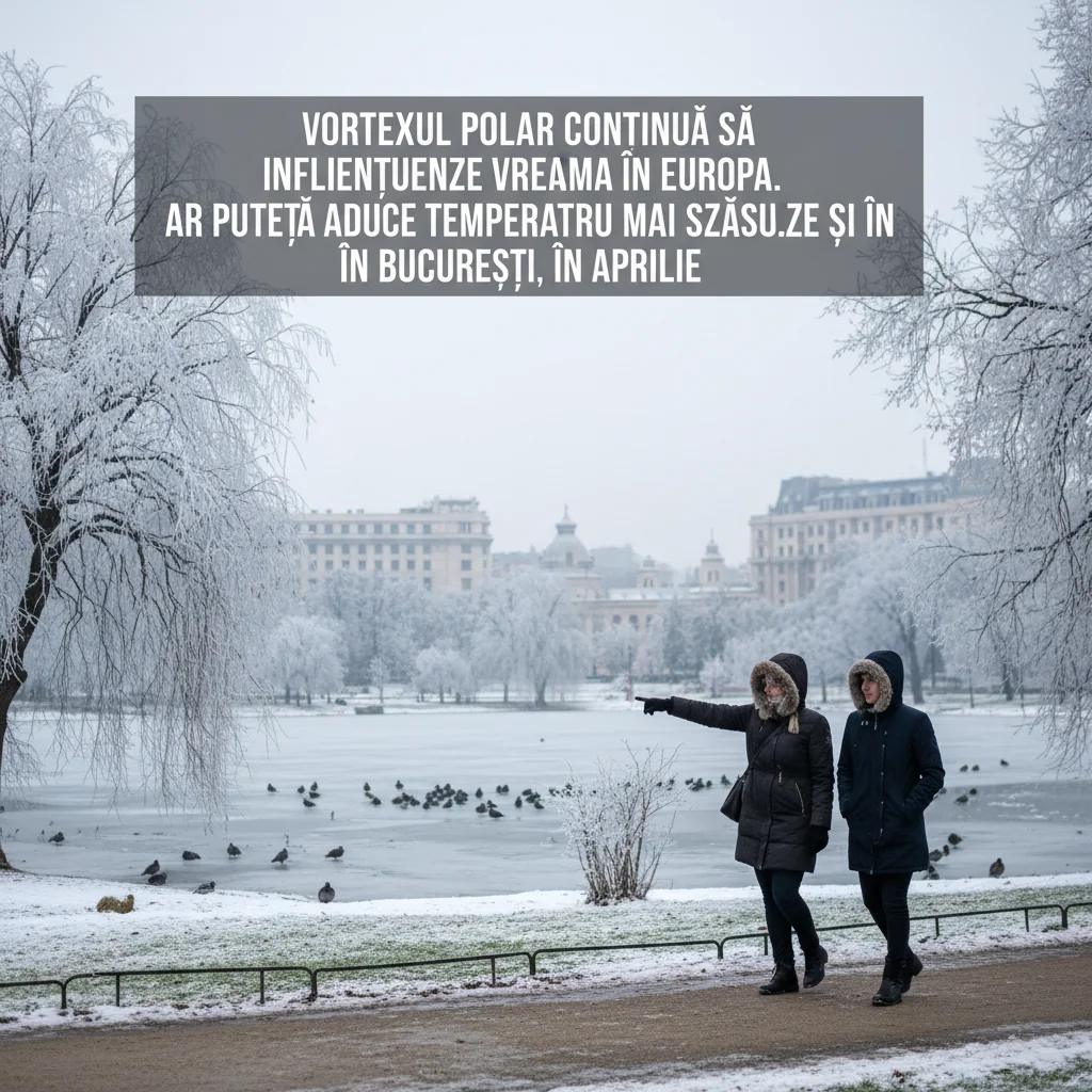 Vortexul polar aduce temperaturi mai scăzute în București