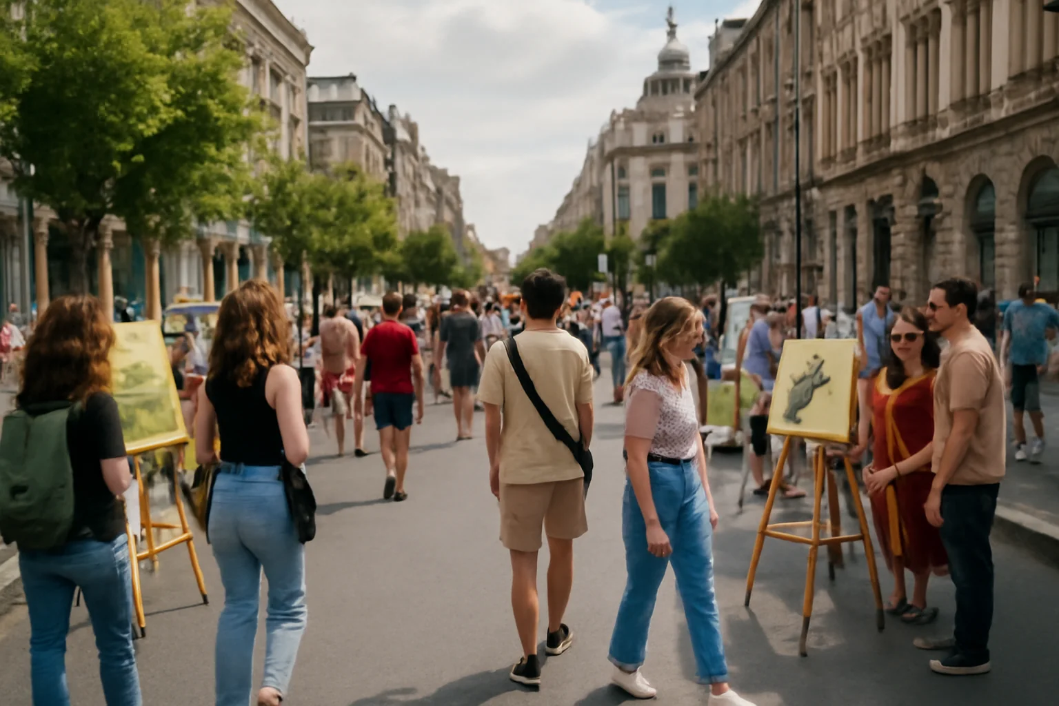 Weekend Special la Străzi Deschise – București pentru Descoperirea Tinerilor Artiști pe Calea Victoriei!